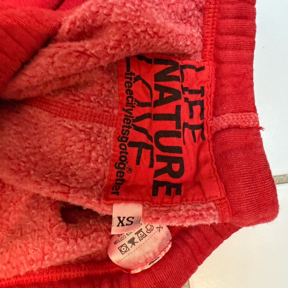 Freecity Love Red Sweatpants XS